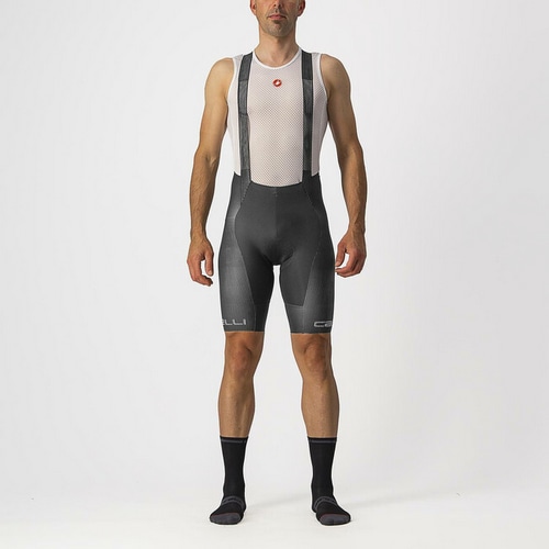 CASTELLI ( カステリ ) ビブショーツ FREE AERO RC PRO BIBSHORT ( フリーエアロ RC プロ ビブショーツ ) ダークグレー/ホワイト L 