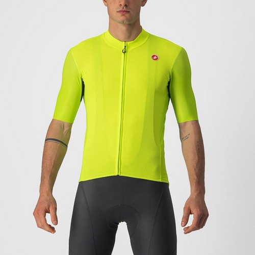  CASTELLI ( カステリ ) 半袖ジャージ ENDURANCE ELITE JERSEY ( エンデュランス エリート ジャージ ) エレクトリックライム M 