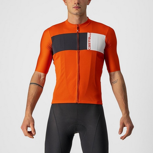  CASTELLI ( カステリ ) 半袖ジャージ 22SS PROLOGO 7 JERSEY ( プロロゴ 7 ジャージ ) 656レッド/ブラック L 