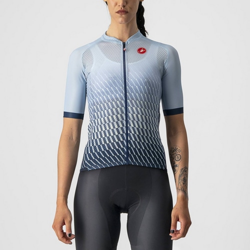  CASTELLI ( カステリ ) 半袖ジャージ 22SS CLIMBERS 2.0 W JERSEY ( クライマーズ 2.0 ウィメンズ ジャージ ) 487F.ブルー/L.AQA M 