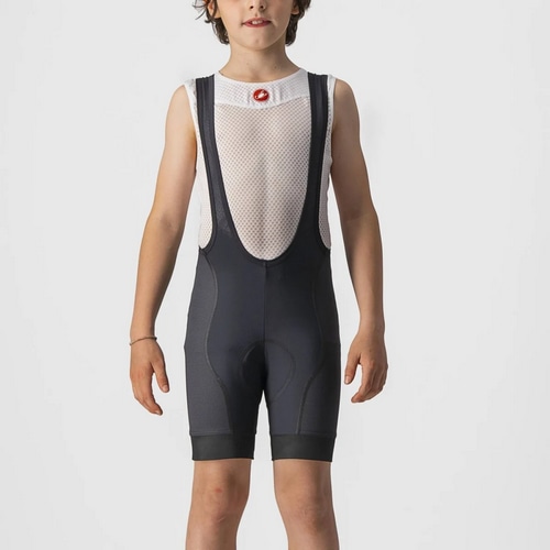 CASTELLI ( カステリ ) ビブショーツ JR COMPETIZIONE BIBSHORT ( ジュニア コンペティツィオーネ ビブショーツ  ) ブラック 4A