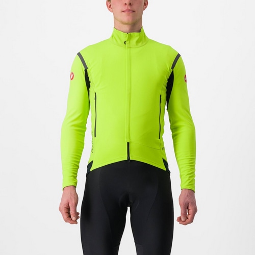 CASTELLI ( カステリ ) ジャケット PERFETTO ROS 2 JACKET ( ペルフェット RoS2 ジャケット )  エレクトリックライム/ダークグレー S