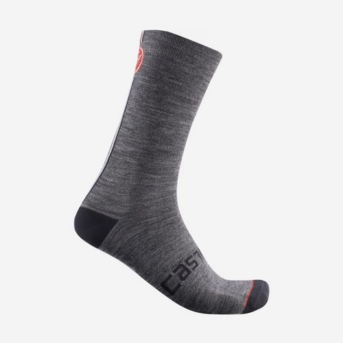 CASTELLI ( カステリ ) ソックス RACING STRIPE 18 SOCK ( レーシング ストライプ 18 ソックス ) 030 ダークグレー S/M (23.0-24.5cm) ※オンライン数量限定特価