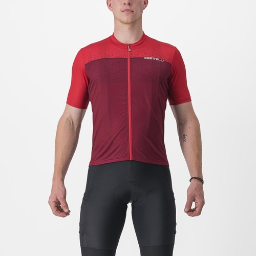 CASTELLI ( カステリ ) 半袖ジャージ UNLIMITED ENTRATA JERSEY ( アンリミテッド エントラータ ジャージ )  611ダークレッド/ボルドー XXL