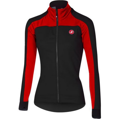 CASTELLI ( カステリ ) ジャケット MORTIROLO 2 WOMENS JACKET ( モルティローロ 2 ウィメンズ ジャケット )  123 ブラック/レッド S レディース | 自転車・パーツ・ウェア通販 | ワイズロードオンライン