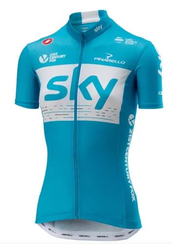 CASTELLI ( カステリ ) 半袖ジャージ SKY FAN W JERSEY ( スカイ ファン ウィメンズ ジャージ ) 086 スカイブルー L 