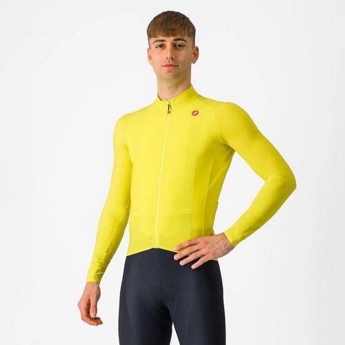 CASTELLI ( カステリ ) 長袖ジャージ AERO RACE LS JERSEY ( エアロレース ロングスリーブ ジャージ ) 776  サルファー L