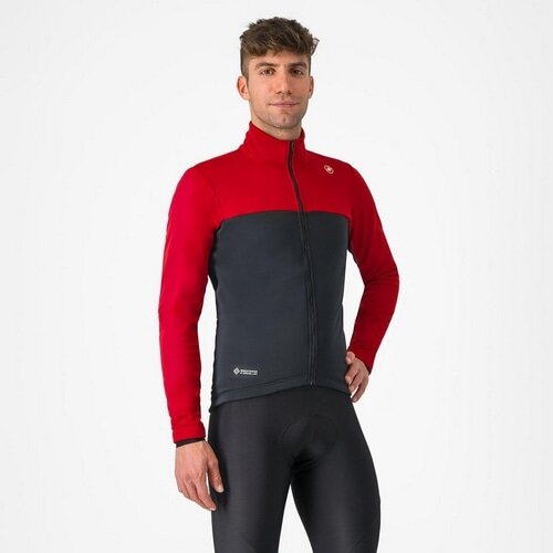 Castelli サイクルジャケット ブラック/レッド CASTELLI ( カステリ ) ジャケット ESTREMO JACKET ( エストレモ