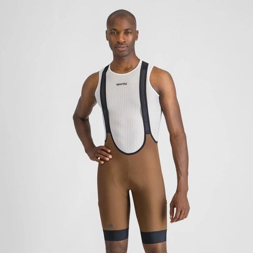 【美品】TWO FOR ONE ビブパンツLサイズ ブラウン SPORTFUL ( スポルトフル ) ビブショーツ GIARA 2 BIBSHORT ( ギアラ 2