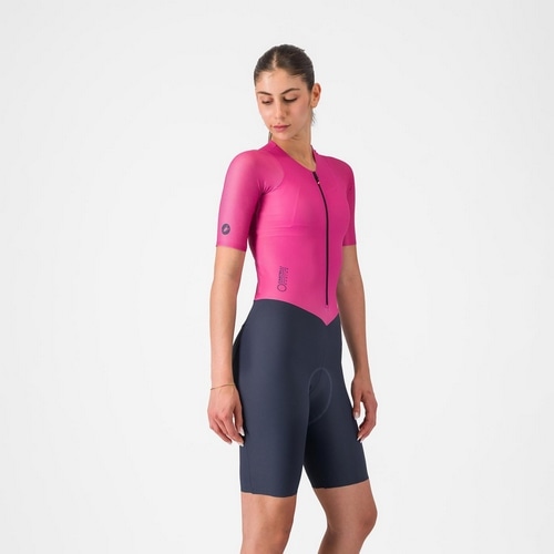 CASTELLI ROSSO CORSA エアロワンピース カステリ　サイズL CASTELLI ( カステリ ) ワンピースジャージ MOVEMENT SUIT