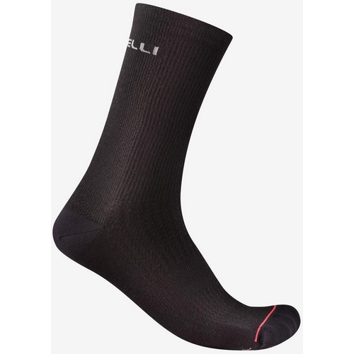 CASTELLI ( カステリ ) ソックス BANDITO 2 MERINO 18 SOCK ( バンディート 2 メリノ 18 ソックス ) ブラック L/XL ( 25.0-26.5cm )