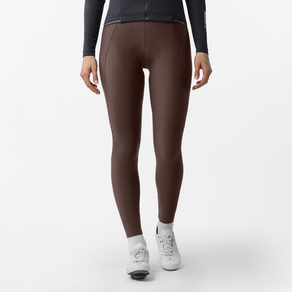 CASTELLI ( カステリ ) ビブタイツ ESPRESSO 2 W DT BIBTIGHT ( エスプレッソ 2 ウィメンズ ドロップテール ビブタイツ ) チェストナッツ XS レディース