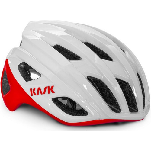 KASK ( カスク ) スポーツヘルメット MOJITO 3 BICOLOR ( モヒートキューブ バイカラー ) ホワイト / レッド M (  52-58cm )