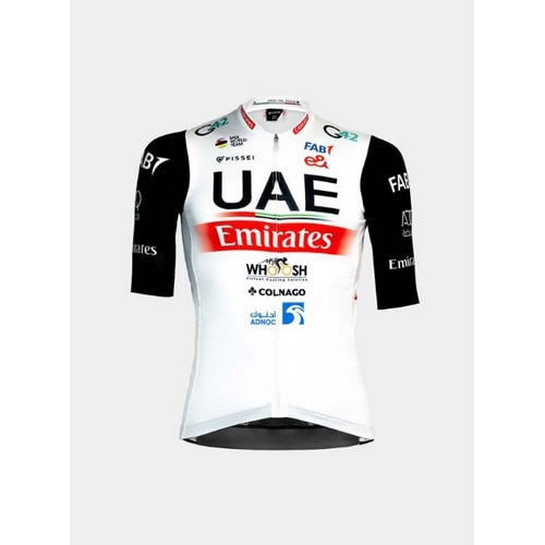 PISSEI ( ピセイ ) 半袖ジャージ UAE TEAM EMIRATES REPLICA SHORT SLEEVE JERSEY ( UAE  チーム エミレーツ レプリカ ショートスリーブ ジャージ ) ホワイト S