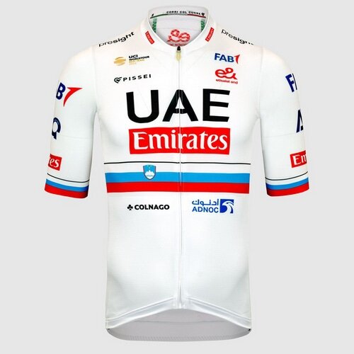 PISSEI ( ピセイ ) 半袖ジャージ UAE TEAM EMIRATES REPLICA S/S JERSEY SLOVENIA  CHAMPION ( UAE チームエミレーツ レプリカ ショートスリーブジャージスロベニアチャンピオン ) L