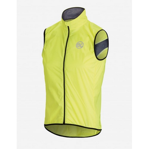 BICYCLELINE ( バイシクルライン ) ベスト・ジレ STELVIO WINDPROOF VEST ( ステルビオ ウィンドプルーフベスト ) フルオイエロー S