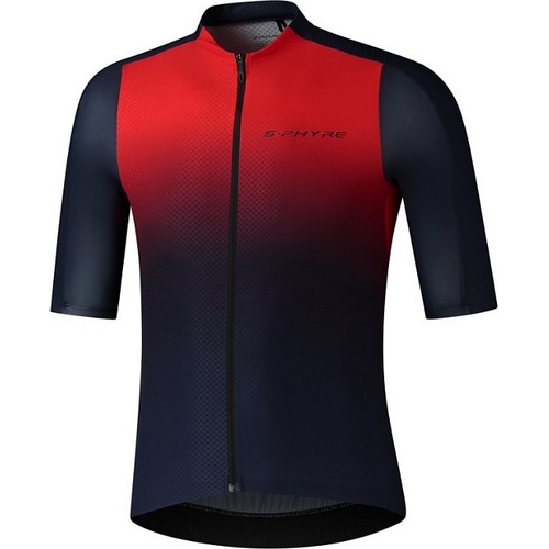  SHIMANO ( シマノ ) ウェア 半袖ジャージ S-PHYRE FLASH JERSEY ( エスファイア フラッシュ ジャージ ) レッド/ネイビー M 