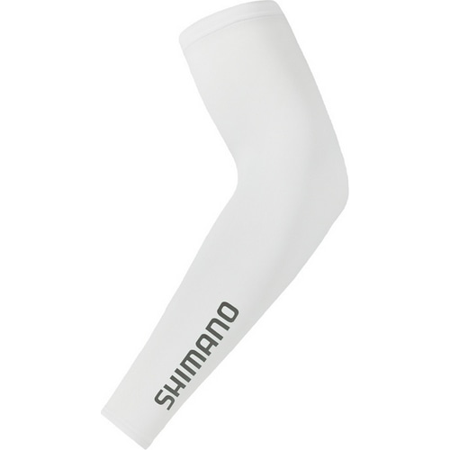 SHIMANO ( シマノ ) ウェア アームカバー VERTEX サンブロックスリーブ ( バーテックス サンブロックスリーブ ) ホワイト S (ヨーロッパサイズ)