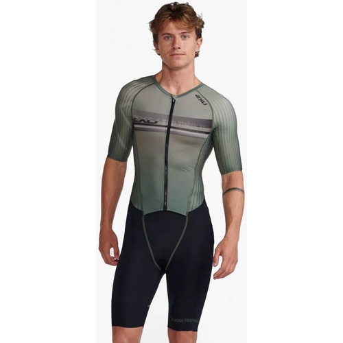 2XU ( ツータイムズユー ) トライアスロンウェア AERO TRI SLEEVED TOP ( エアロ トライ スリーヴド トップ )  アルパイン L