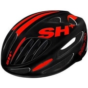 SH+ ( エスエイチプラス ) スポーツヘルメット SHALIMAR PRO ( シャリマー プロ ) ブラック マット/レッド XS/M（53-57cm）