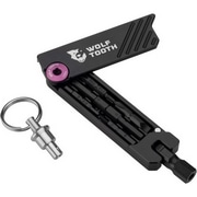 WOLFTOOTH ( ウルフトゥース ) 携帯工具 6-BIT HEX WRENCH MULTI-TOOL WITH KEYRING ( 6-BIT ヘックスレンチ マルチツール WITH キーリング ) パープル