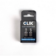 CLIK VALVE ( �N���b�N�o���u ) �o���u���G�N�X�e���V���� SCHRADER TO CLIK VALVE ADAPTER ( �Ď��o���u�A�_�v�^�[ ) �V���o�[