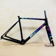 BIANCHI ( �r�A���L ) �V�N���N���X�t���[�� ZOLDER PRO Frame Set ( �]���_�[ �v�� �t���[���Z�b�g ) �A�E�g���b�g �u���b�N / �p�[�v�� ���C���{�[ 56 (�g���ڈ�180cm�O��)