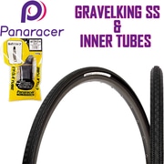 【セット商品】PANARACER ( パナレーサー ) クリンチャー & チューブ 2本セット GravelKing SS & チューブ セット ブラック 700×28C/仏式48mm