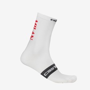 CASTELLI ( �J�X�e�� ) �\�b�N�X AC MILAN ( AC�~���� ) ROSSO CORSA PRO 18 SOCK ( ���b�\�R���T �v�� 18 SOCK ) 001 �z���C�g S/M (23-24.5cm)