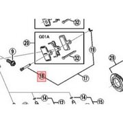 SHIMANO SMALL ( �V�}�m ) ���y�A�p�[�c BR-M985 �p�b�h��