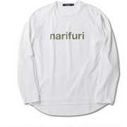 Nari-Furi ( ナリフリ ) Tシャツ・カジュアルウェア アクティブメッシュバックポケットロングTシャツ ホワイト L