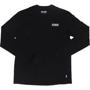 CHROME ( クローム ) Tシャツ・カジュアルウェア PREMIUM LS HORIZONTAL LOCK UP TEE ( プレミアム ロングスリーブ ホリゾンタル ロックアップ ティー ) ブラック/ホワイトプリント L