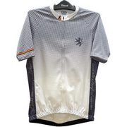 KAPELMUUR ( カペルミュール ) 半袖ジャージ lihs213 千鳥 ホワイト XS