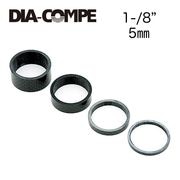 DIA-COMPE ( ダイアコンペ ) HP スペーサー カーボン 1-1/8" 5mm