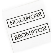 BROMPTON ( ブロンプトン ) ステッカー DECAL BROMPTON LOGO-STD ( デカール ブロンプトンロゴ スタンダード ) ブラック