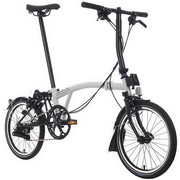BROMPTON ( �u�����v�g�� ) �܂肽���ݎ��]�� C LINE URBAN LOW S2L ( C ���C�� �A�[�o�� ���[ S2L ) �p�s���X�z���C�g/�u���b�N �����T�C�Y ( �K���g��145-185cm�O�� )