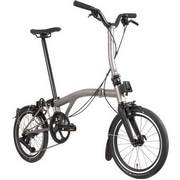 BROMPTON ( �u�����v�g�� ) �܂肽���ݎ��]�� T LINE URBAN MID M4L ( T ���C�� �A�[�o�� �~�b�h M4L ) �u���b�N/�u���X�e�b�h�`�^�j�E�� �����T�C�Y ( �K���g��145-185cm�O�� )