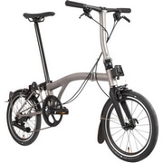 BROMPTON ( �u�����v�g�� ) �܂肽���ݎ��]�� T LINE URBAN LOW S4L ( T ���C�� �A�[�o�� ���[ S4L ) �u���b�N/�u���X�e�b�h�`�^�j�E�� �����T�C�Y ( �K���g��145-185cm�O�� )