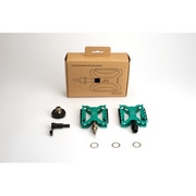 BROMPTON ( �u�����v�g�� ) �t���b�g�y�_�� SUPERLIGHT QUICK RELEASE PEDAL ( �X�[�p�[���C�g �N�C�b�N �����[�X �y�_�� ) �O���[��