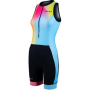 ZONE3 ( �]�[���X���[ ) �g���C�X�[�c WOMEN�fS ACTIVATE+ SLEEVELESS TRISUIT ( �E�B�����Y �A�N�e�B�x�[�g+ �X���[�u���X �g���C�X�[�c ) �l�I��/�u���b�N XS ���f�B�[�X