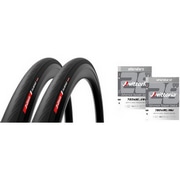 VITTORIA ( rbgA ) N`[^C RUBINO V+INNER TUBE TWINPACK ( rm V+Ci[`[u cCpbN ) I[ubN 700X28C ( 622 )