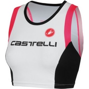 CASTELLI ( カステリ ) 半袖ジャージ FREE DONNA SINGLET ( フリー ドンナ シングレット )  ホワイト/ブラック/ピンク S | 自転車・パーツ・ウェア通販 | ワイズロードオンライン