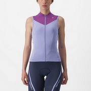 CASTELLI ( カステリ ) 半袖ジャージ SOLARIS SLEEVELESS JSY ( ソラリス スリーブレス ジャージ ) VIOLET  MIST / AMETHYST ( ヴァイオレットミスト / アメジスト ) L