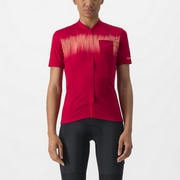 CASTELLI ( カステリ ) 半袖ジャージ UNLIMITED SENTIERO 2 JERSEY ( アンリミテッド センティエロ 2 ジャージ ) 611 ダーク レッド XL レディース