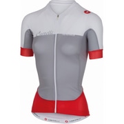 CASTELLI ( �J�X�e�� ) �����W���[�W AERO RACE WOMENS JERSEY ( �G�A�� ���[�X �E�B�����Y �W���[�W ) 008 �O���[ / �z���C�g / ���b�h XS ���f�B�[�X