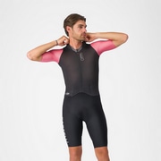 CASTELLI ( �J�X�e�� ) �����s�[�X�W���[�W SATURDAY MORNING SKINSUIT ( �T�^�f�[ ���[�j���O �X�L���X�[�c ) �u���b�N/���[�U�W��/�X���[�L�[�O���[ M