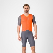 CASTELLI ( �J�X�e�� ) �����s�[�X�W���[�W SATURDAY MORNING SKINSUIT ( �T�^�f�[ ���[�j���O �X�L���X�[�c ) �u�����A���g�I�����W/�r�r�b�h�I�����W M
