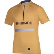 SHIMANO ( シマノ ) ウェア 半袖ジャージ ジュニア用ショートスリーブジャージ マットゴールド L (ヨーロッパサイズ)