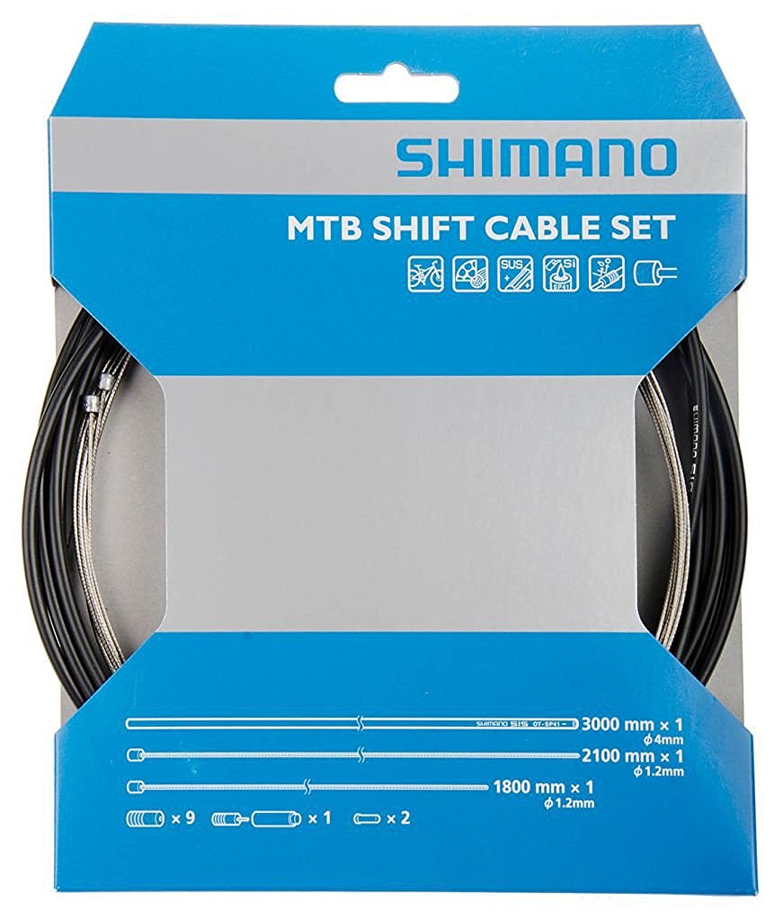 無料長期保証 Y60098501 シマノ ブラック SHIMANO シフトケーブルセットロード用スチール ルーフボックス、キャリア