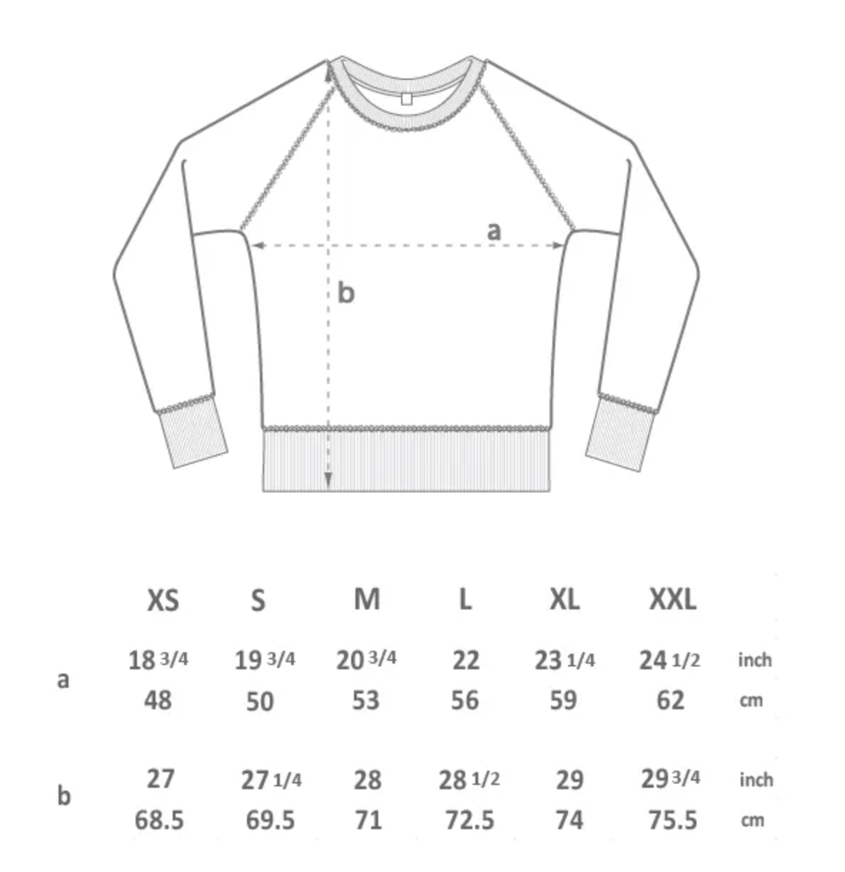サイズチャート画像